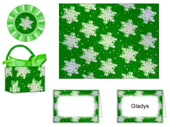 Snowflake Party Place Setting #4