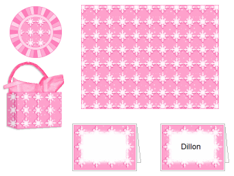 Snowflake Party Place Setting #9